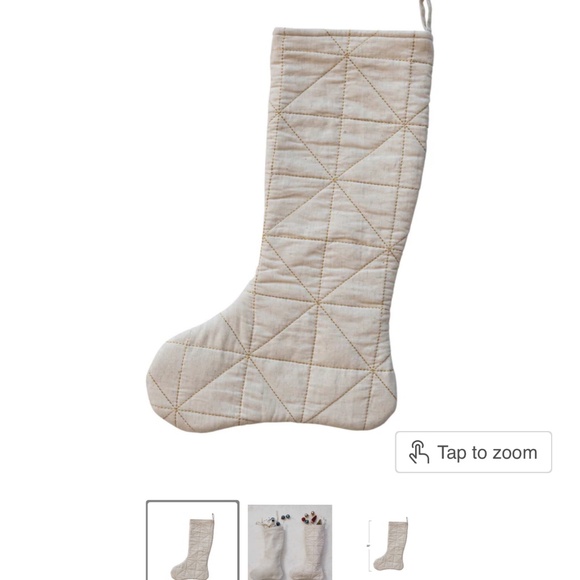 Set of 3 Woven Linen Stockings by Creative Co-op - Picture 6 of 6